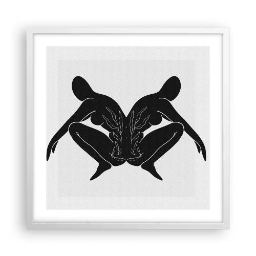 Poszter fekete keretben - Egy közös lélek - 50x50 cm