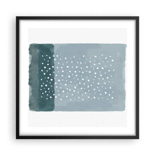 Poszter fehér keretben - Kéken nőtt - 50x50 cm