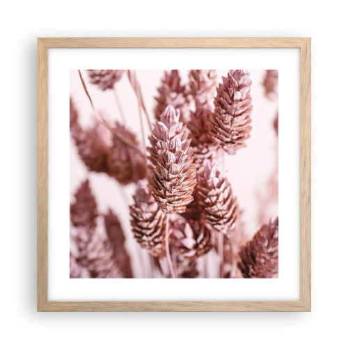 Poszter világos tölgy keretben - Látszólag feltűnő - 40x40 cm