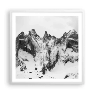 Poszter fekete keretben - Rémes gránit hegygerinc - 60x60 cm