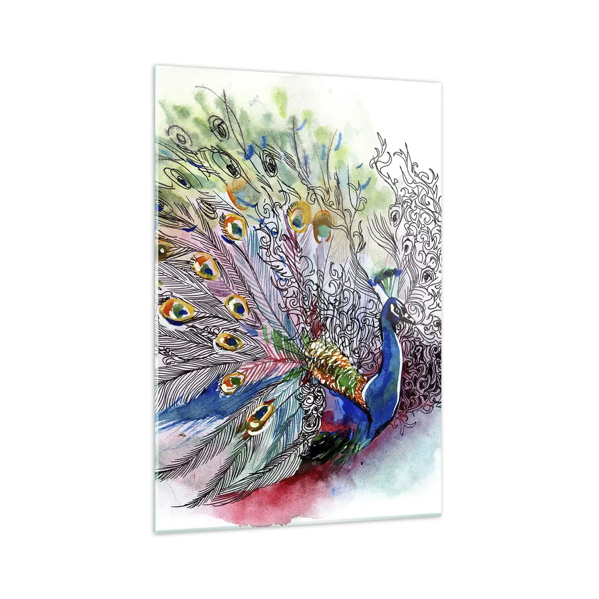 Üveg kép - Büszkeséggel a szürkeség ellen  - 70x100 cm