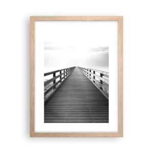 Poszter világos tölgy keretben - A messzeségbe... - 30x40 cm