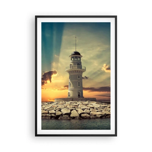 Poszter fehér keretben - Fény - Jóság - Szépség - 61x91 cm