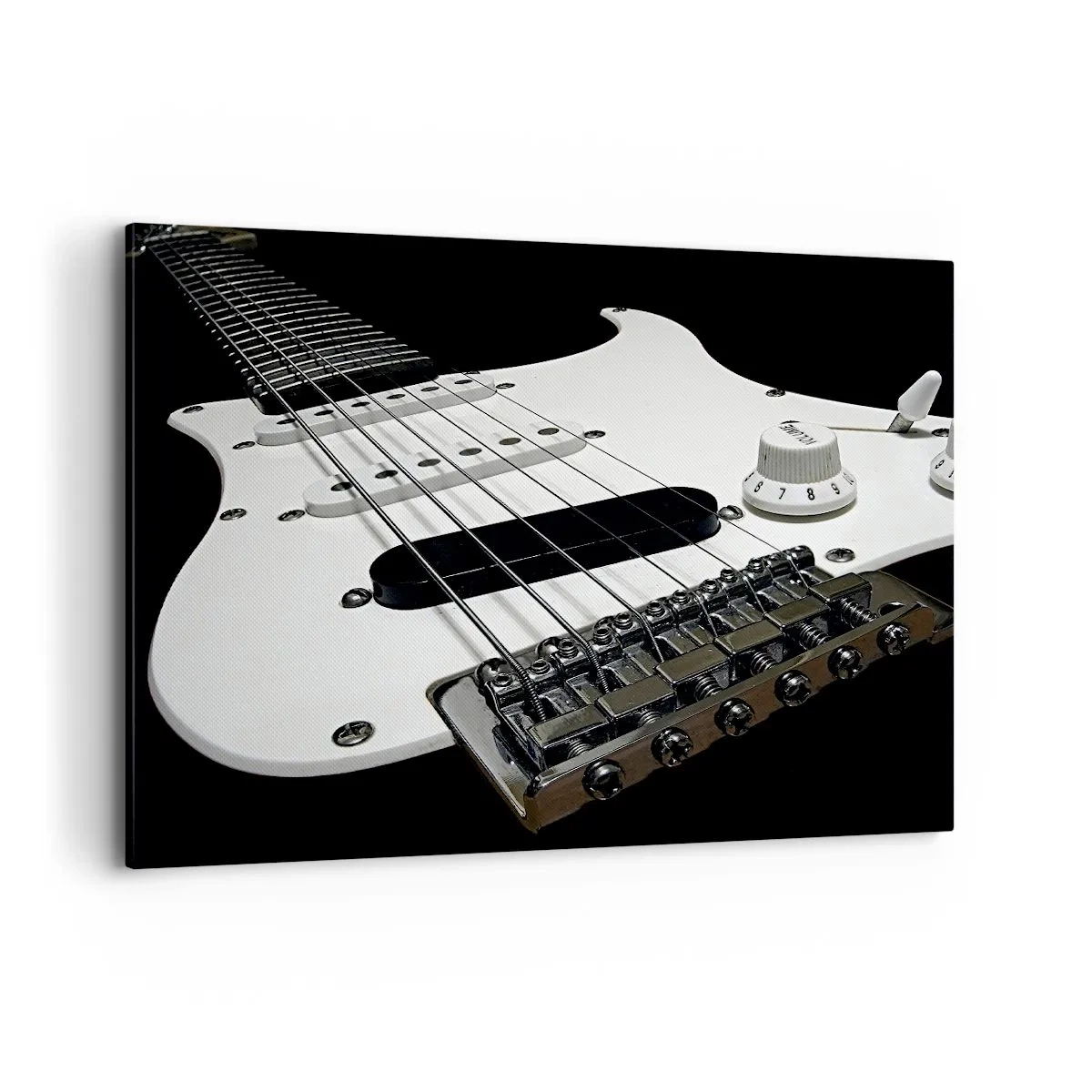 Vászonkép - Fehérbe rejtett hang - 100x70 cm