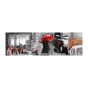 Fotótapéta Minta Premium Canvas - Egyáltalán nem szürke város - London, Város, Építészet - 100x30 cm