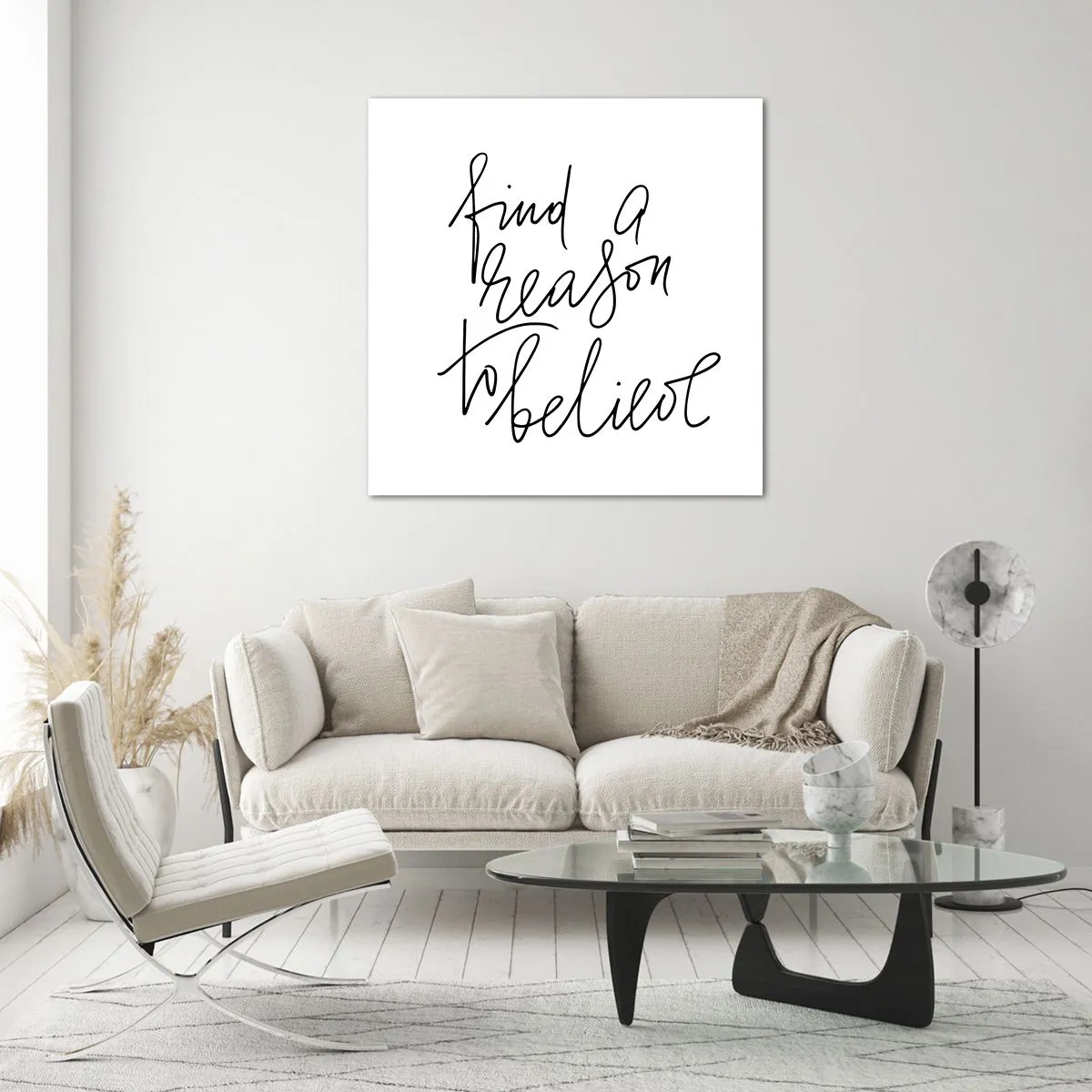 Üveg kép - Ez lehetséges - 40x40 cm