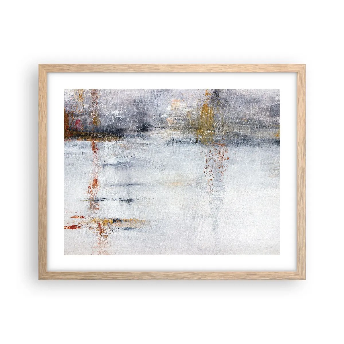 Poszter világos tölgy keretben - A légfüggöny mögött - 50x40 cm