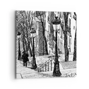 Vászonkép - Szerelmi történet, vagy horrorregény? - 70x70 cm