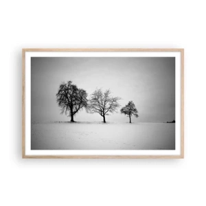 Poszter világos tölgy keretben - Miről álmodoznak? - 91x61 cm