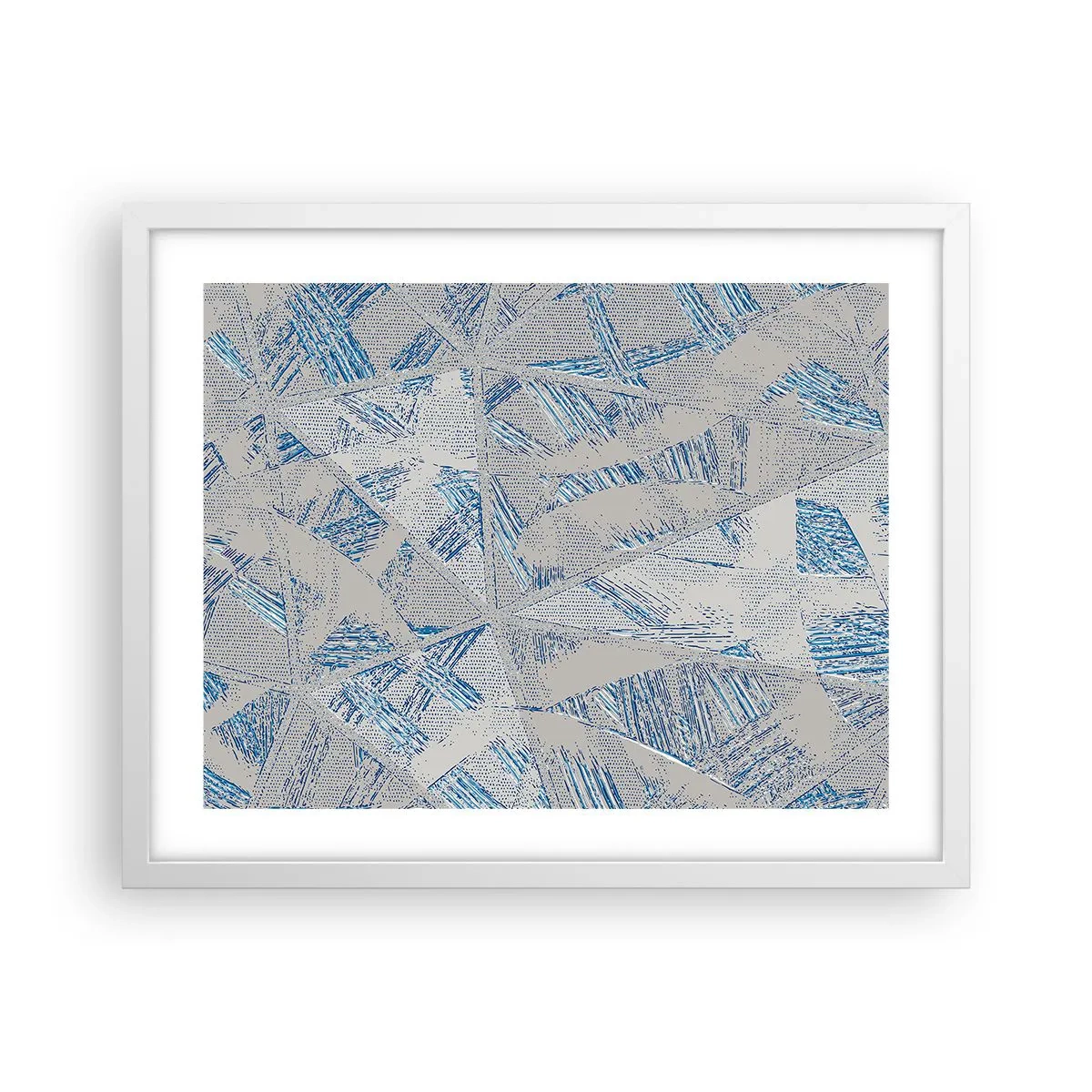 Poszter fekete keretben - A szürkéskék labirintusban - 50x40 cm