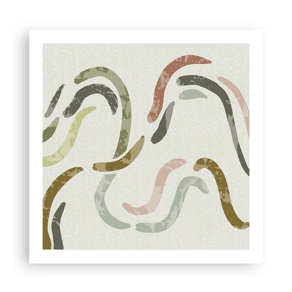 Poszter - Az absztrakció vidám tánca - 60x60 cm