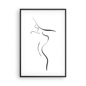 Poszter fehér keretben - Megfoghatatlan, mint egy hullám - 61x91 cm