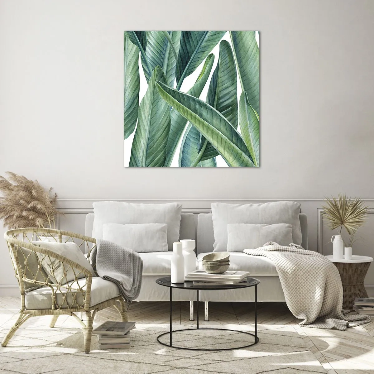 Üveg kép - Zöld önmagában - 60x60 cm