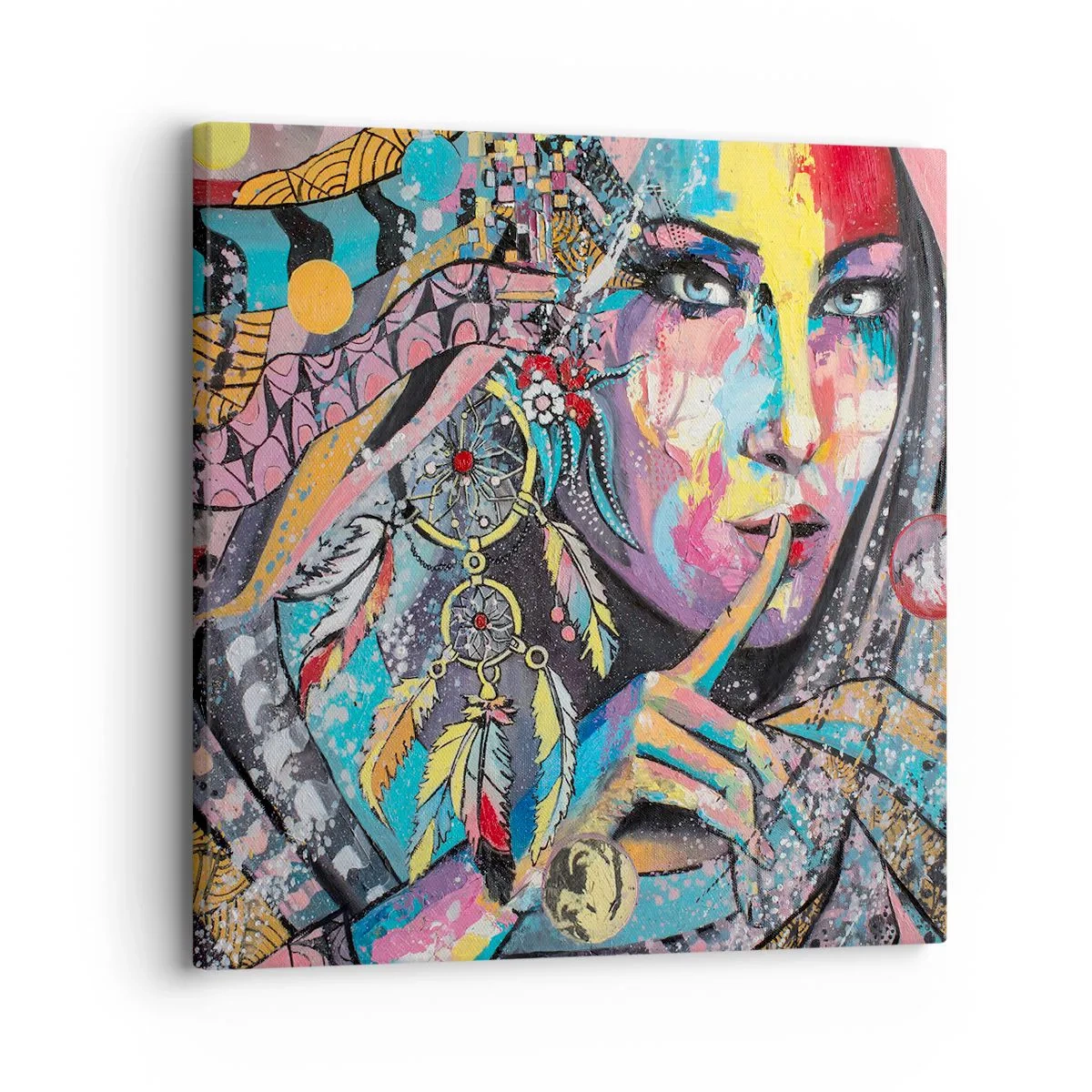Vászonkép - Maradj csendben, amíg meg nem érted - 30x30 cm