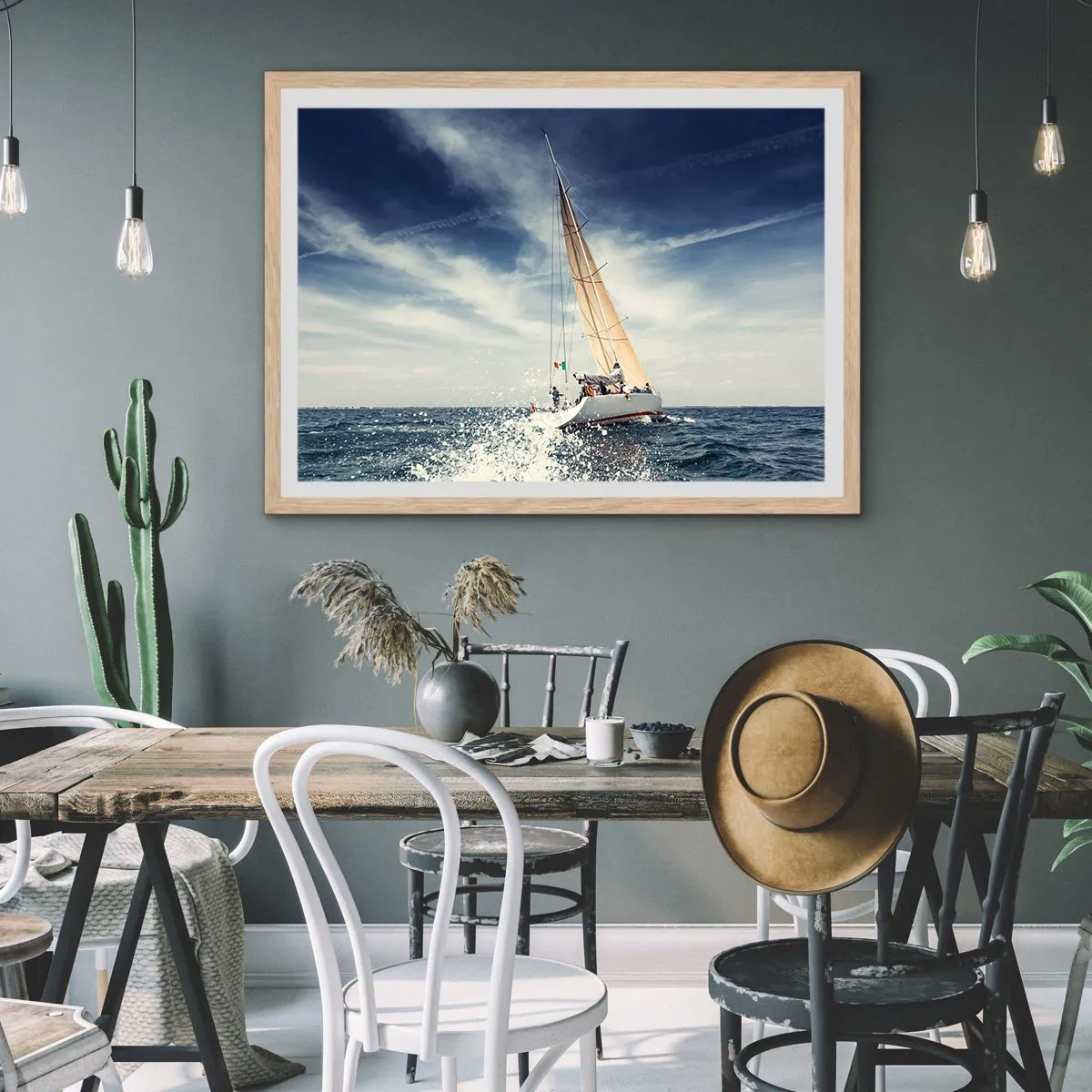 Poszter világos tölgy keretben - Nem érnek utol! - 91x61 cm