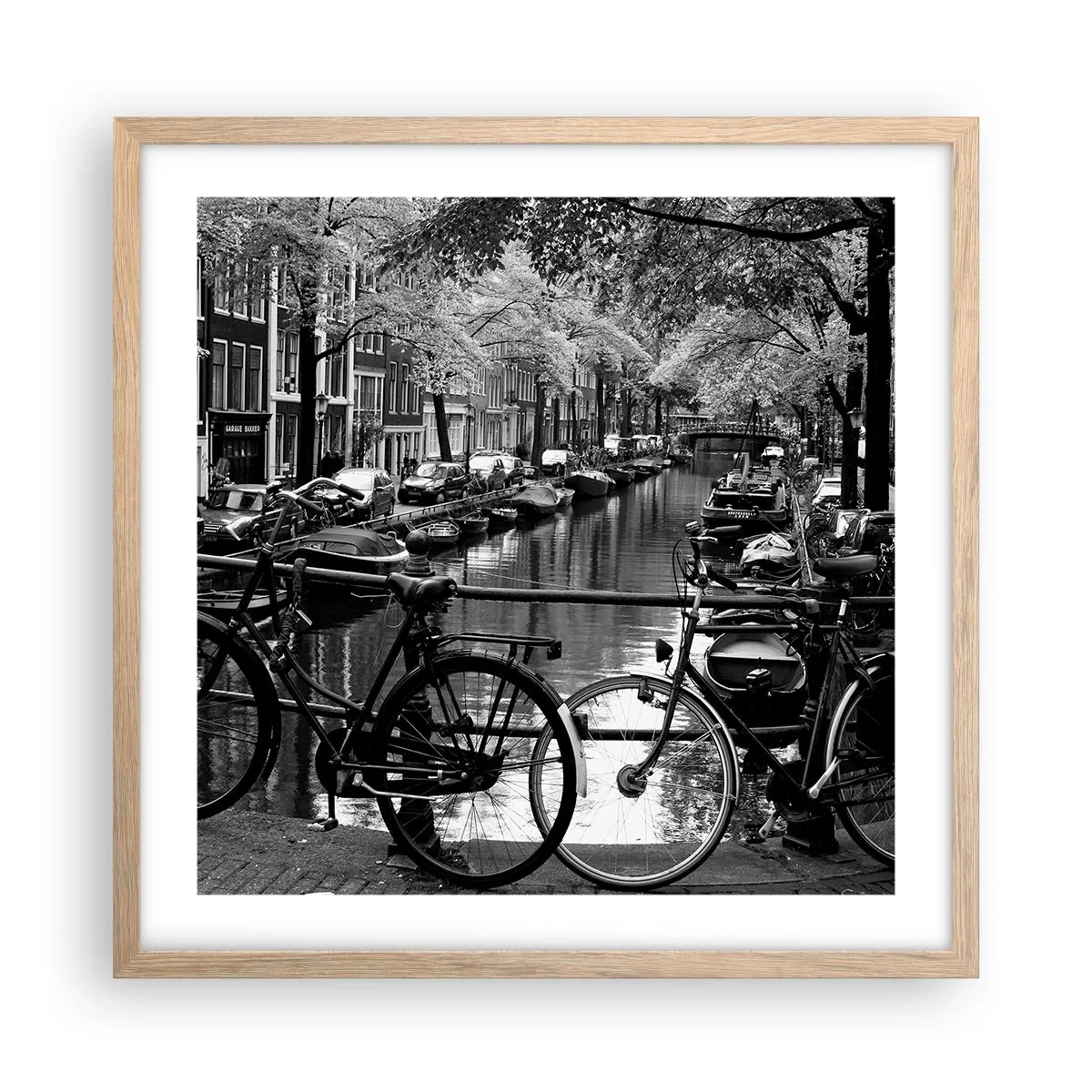 Poszter világos tölgy keretben - Nagyon holland látvány - 50x50 cm