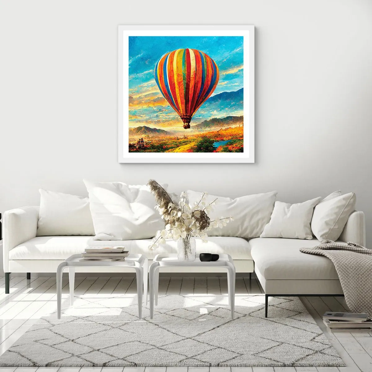 Poszter fekete keretben - A csendben többet látsz - 50x50 cm