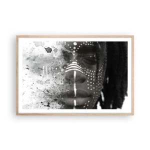 Poszter világos tölgy keretben - Fedezd fel az eredeti szellemet - 91x61 cm