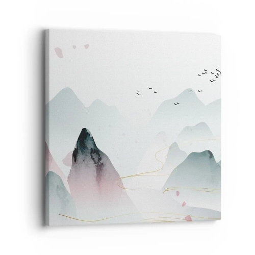 Vászonkép - A csúcsok fölött - 30x30 cm