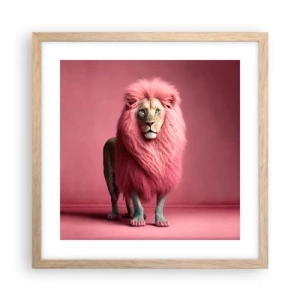 Poszter világos tölgy keretben - És már nem félsz - 40x40 cm