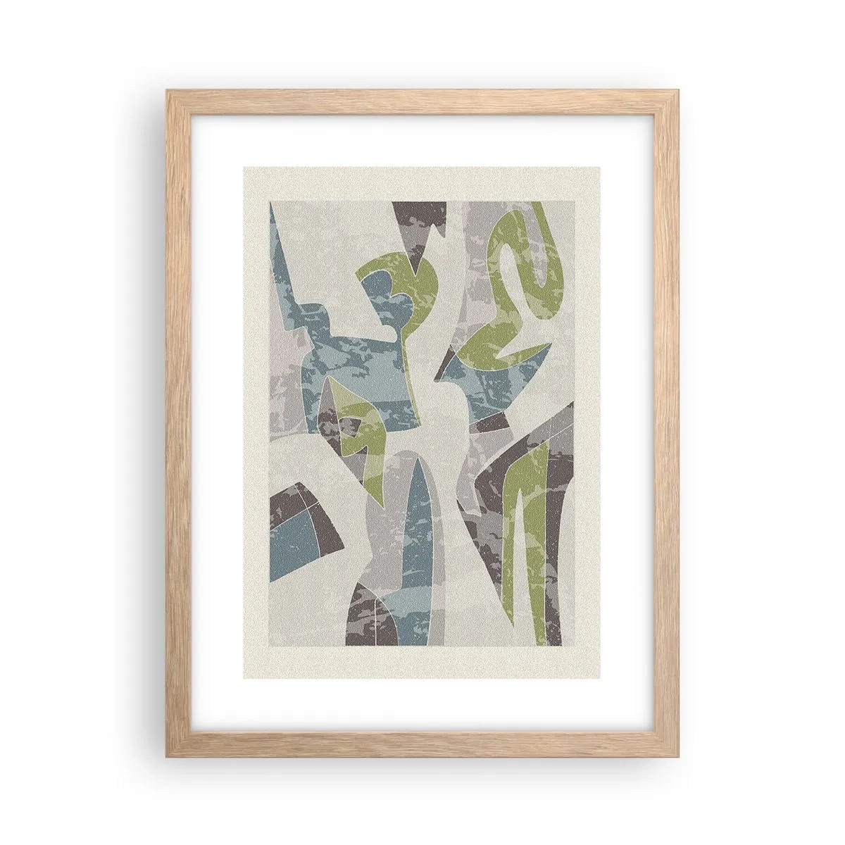 Poszter világos tölgy keretben - Kompozíció üveg mögött - 30x40 cm