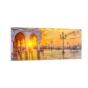 Üveg kép - Hol van mindenki? - 100x40 cm