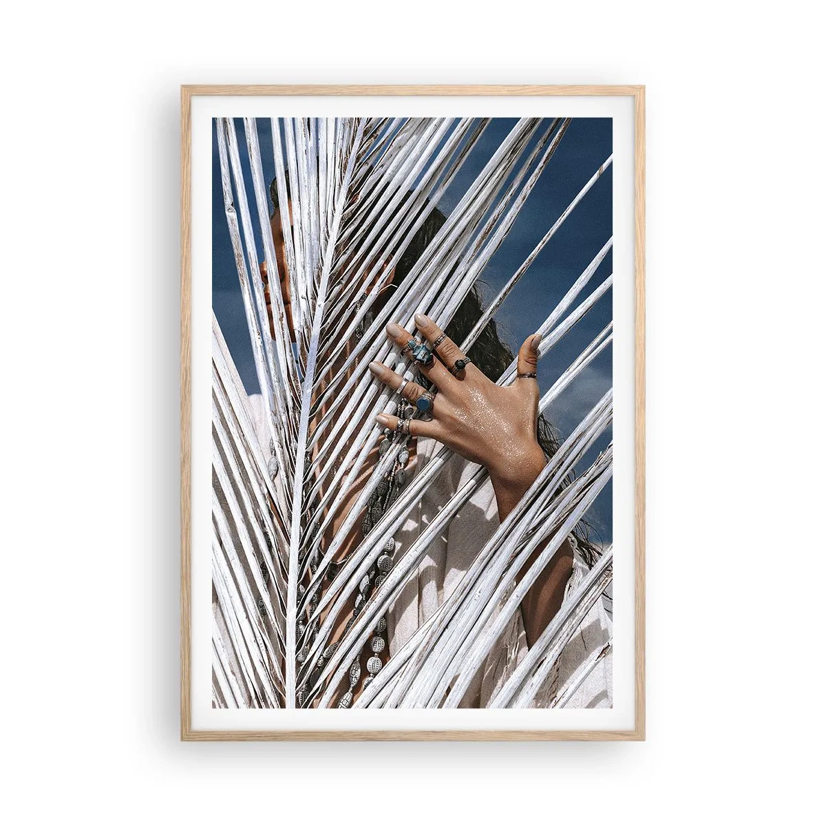 Poszter világos tölgy keretben - Sámán asszonya? - 70x100 cm