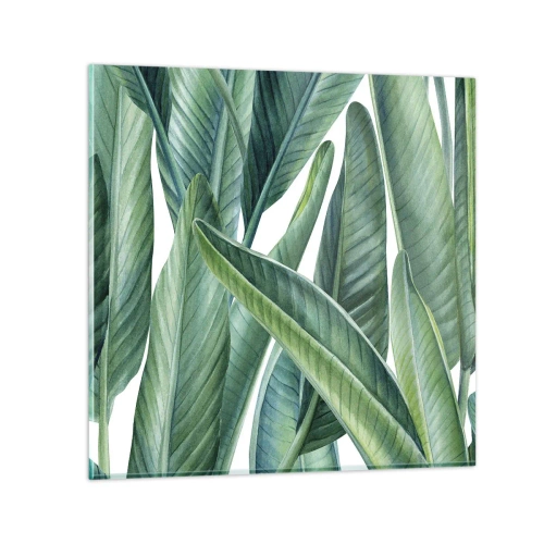 Üveg kép - Zöld önmagában - 60x60 cm