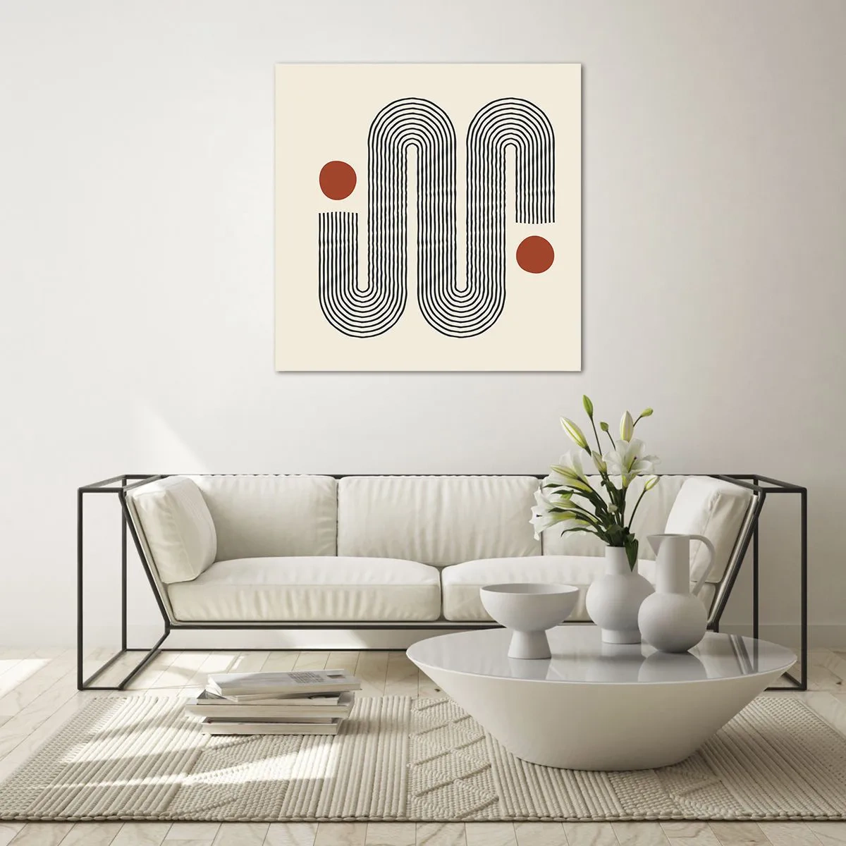 Üveg kép - Elejétől végéig - 70x70 cm