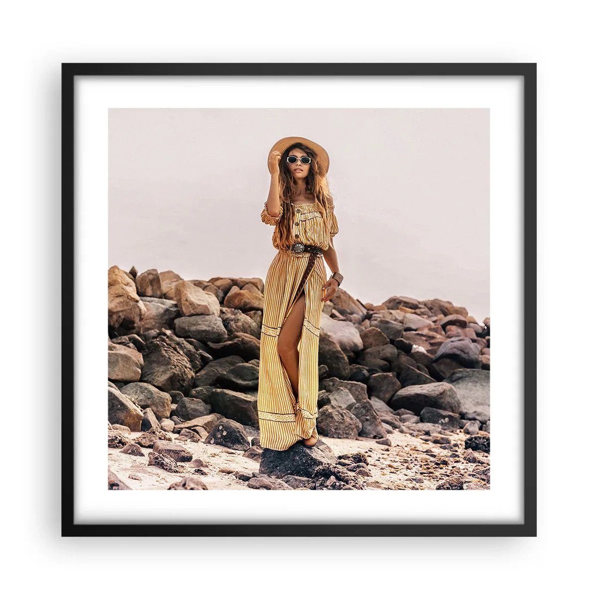 Poszter fehér keretben - A kövek varázsa - 50x50 cm