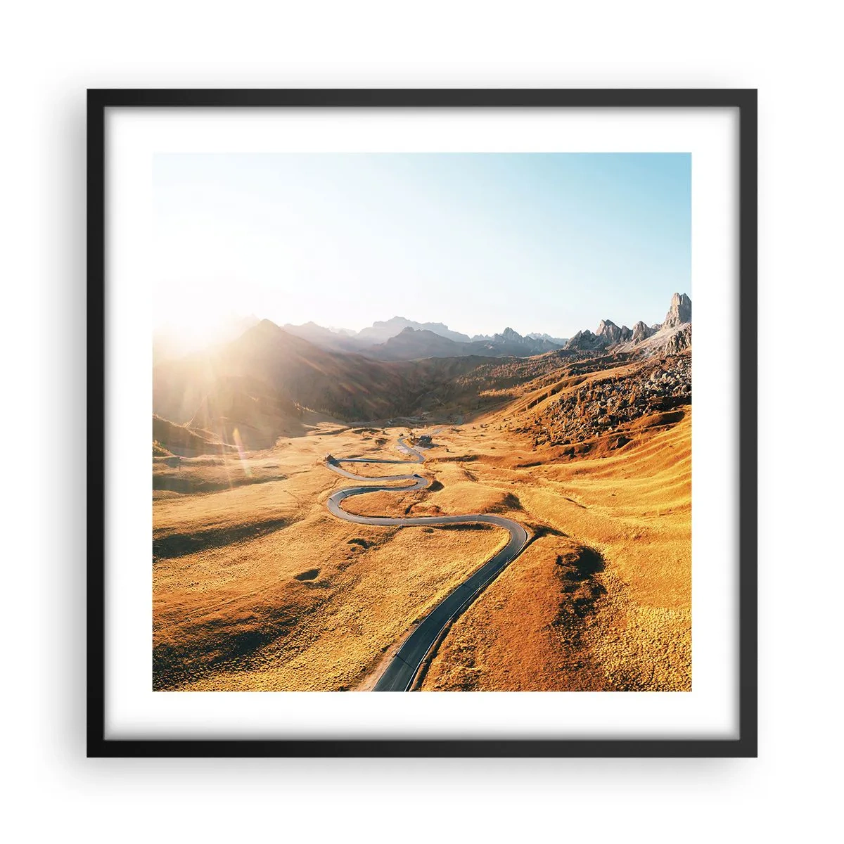 Poszter fehér keretben - Egy arany völgyben - 50x50 cm