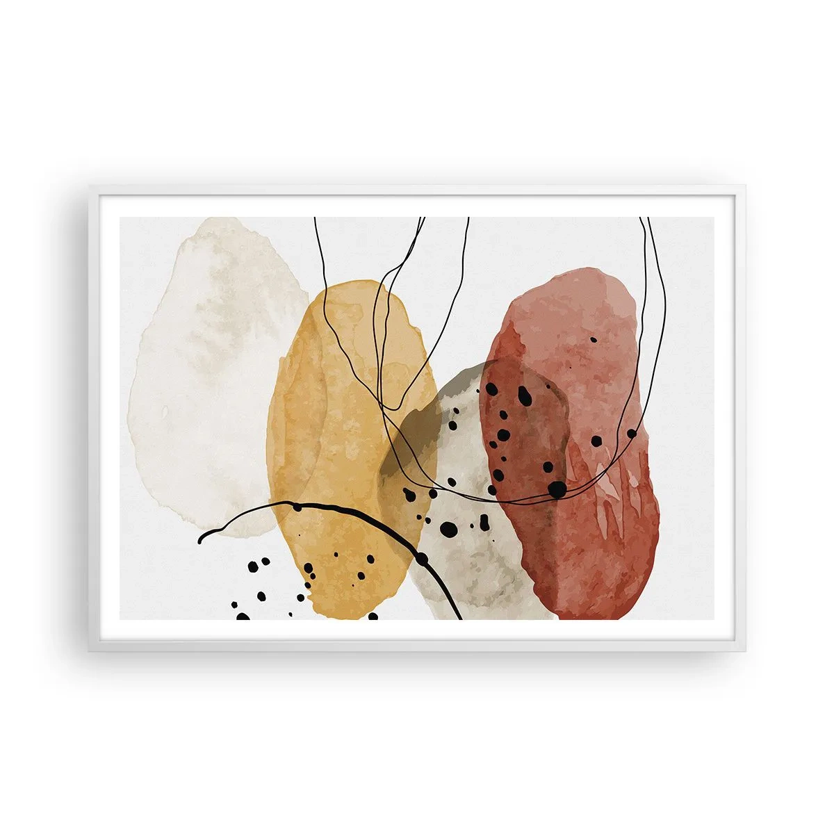 Poszter fekete keretben - Mint a könnyű, friss levegő - 100x70 cm