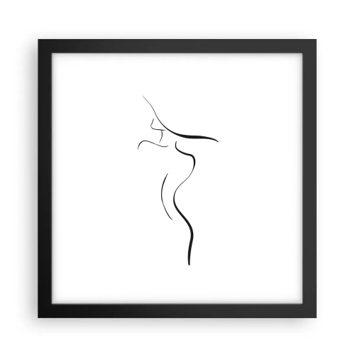 Poszter fehér keretben - Megfoghatatlan, mint egy hullám - 30x30 cm