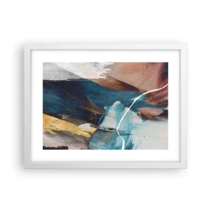 Poszter fekete keretben - Lelkesedéssel és energiával - 40x30 cm