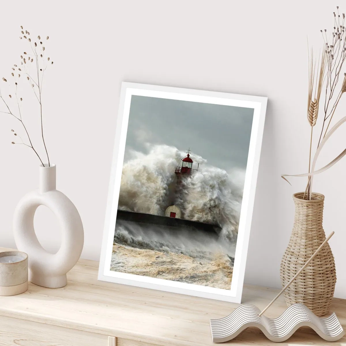 Poszter fekete keretben - Az óceán haragja - 30x40 cm