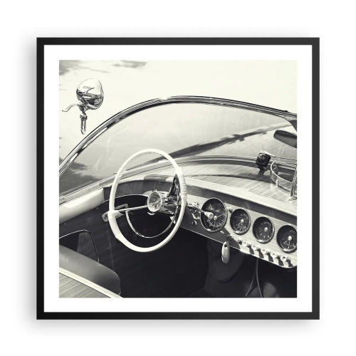 Poszter fehér keretben - Időjárás a gazdagoknak - 60x60 cm