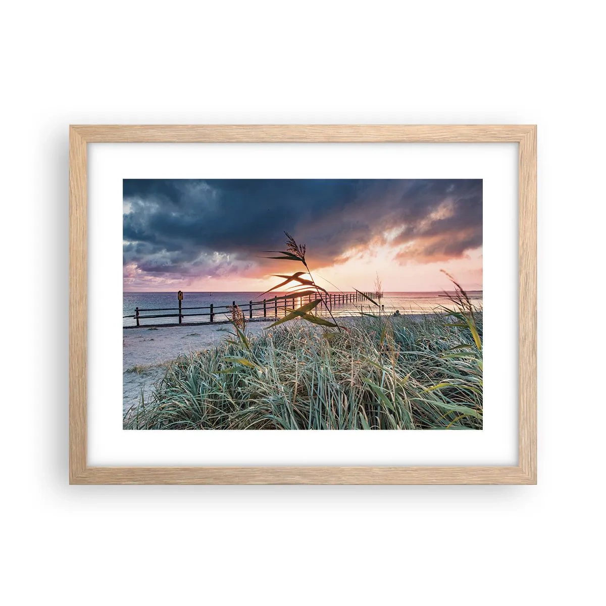 Poszter világos tölgy keretben - Nem múlik el a széllel - 40x30 cm