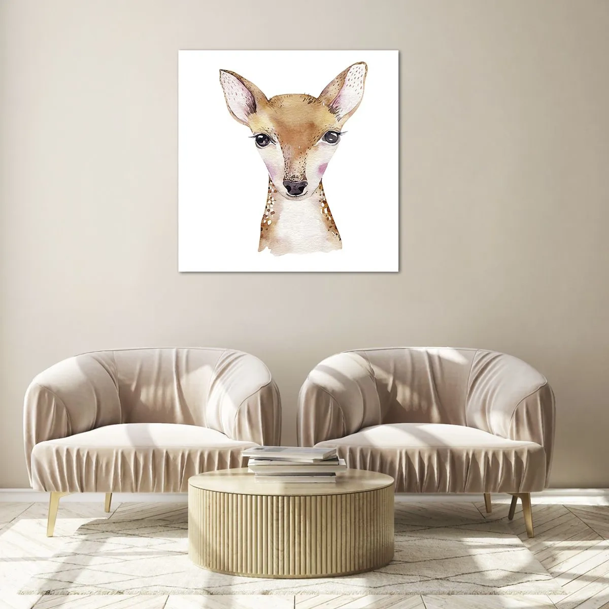 Üveg kép - Az ártatlanság természete - 70x70 cm