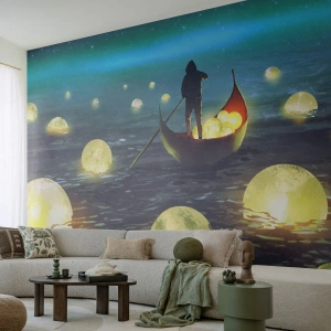Öntapadós Fotótapéta Deluxe Sticker - Olyan dolgok, amelyekről a filozófusok soha nem álmodtak - Absztrakció, Fantázia, Hajó - 150x105 cm