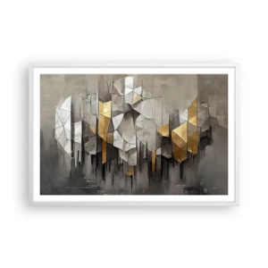 Poszter fekete keretben - Kompozíció jégből és fényből - 91x61 cm