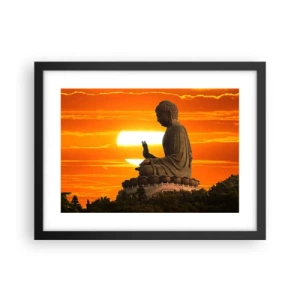 Poszter fehér keretben - Félelem nélkül a világtól - 40x30 cm