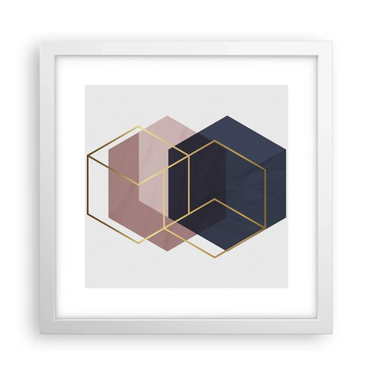 Poszter fekete keretben - Az egyszerűség ereje - 30x30 cm