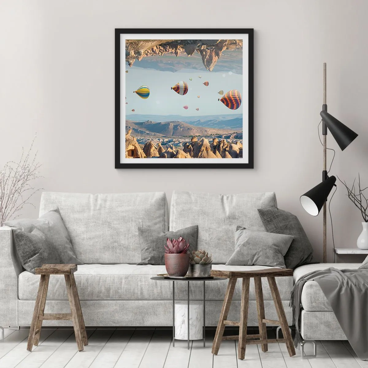 Poszter fehér keretben - Itt minden lehetséges - 60x60 cm