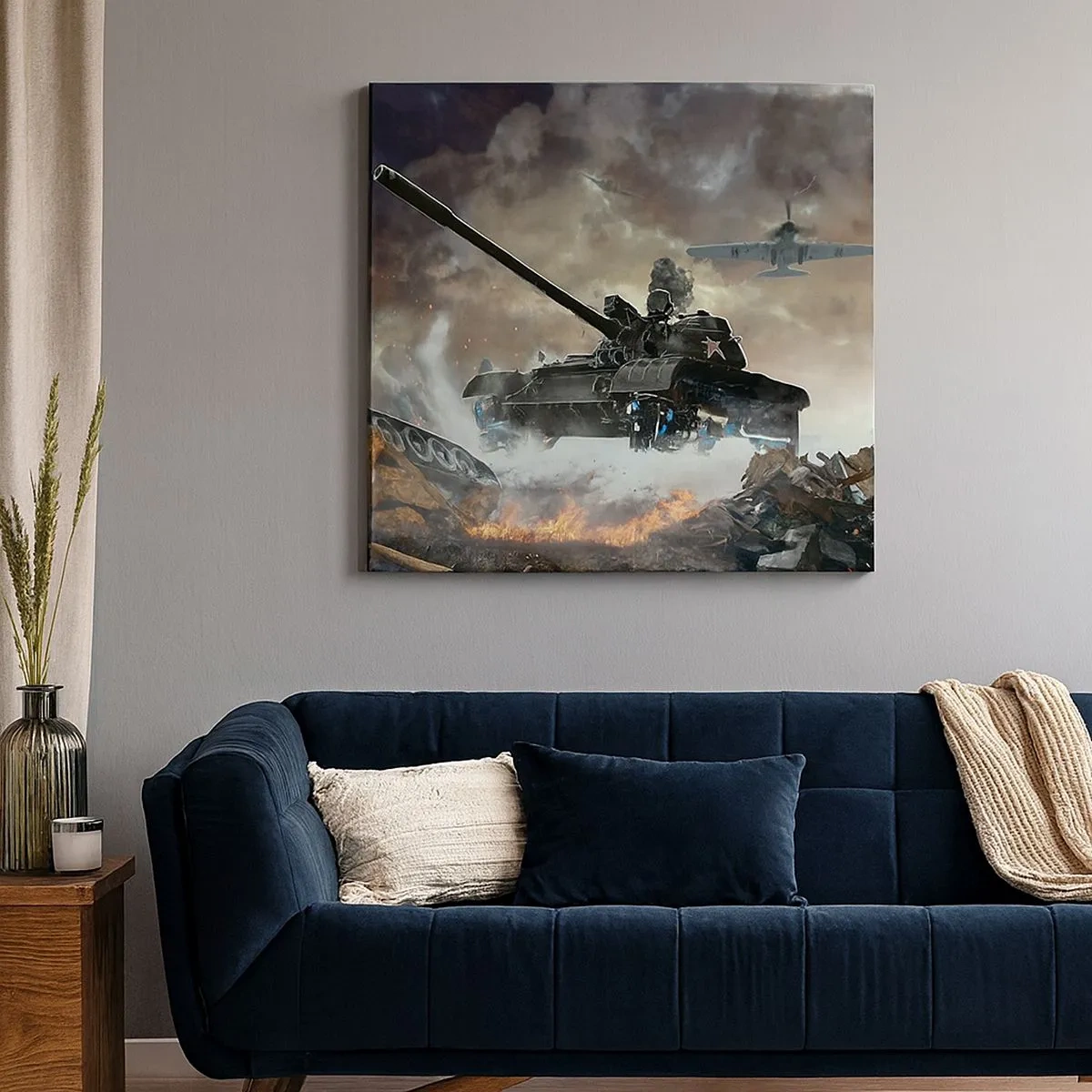 Vászonkép - A csata szörnyű és gyönyörű - 30x30 cm