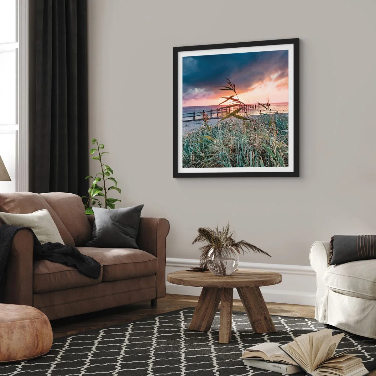 Poszter fehér keretben - Nem múlik el a széllel - 40x40 cm