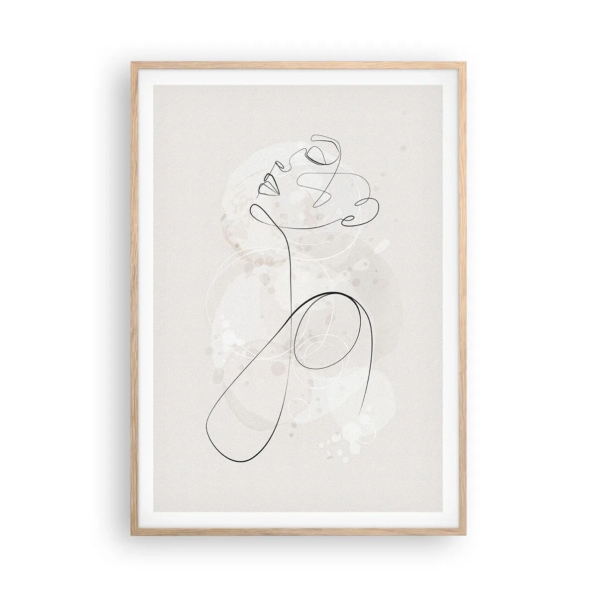 Poszter világos tölgy keretben - A szépség spirálja - 70x100 cm