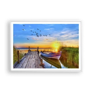 Poszter fekete keretben - Viszlát holnapig - 100x70 cm