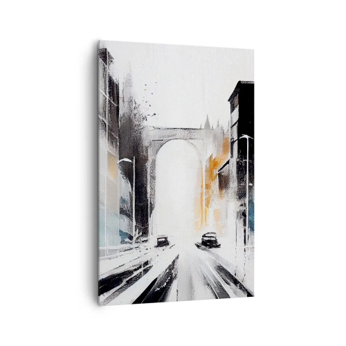 Vászonkép - Várostanulmány: építészet és mozgás - 80x120 cm