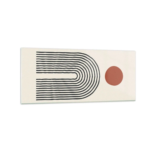 Üveg kép - Formák és színek vonzalma - 120x50 cm