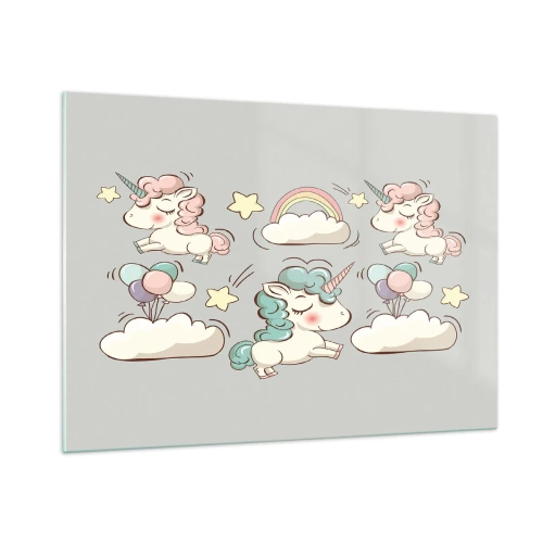 Üveg kép - Biztosan léteznek... - 100x70 cm